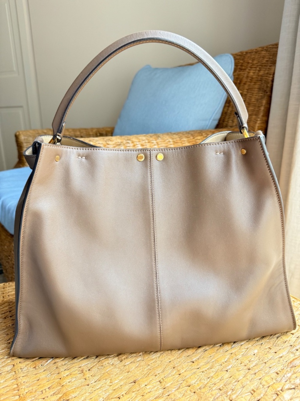 Fendi Peekaboo X-Lite Tote Bag Large View 3